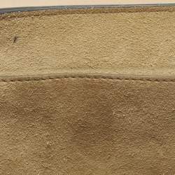 مملوكة مسبقًا حقيبة كتف كلوي درو متوسطة جلد بنية/صفراء