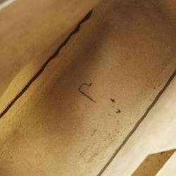 مملوكة مسبقًا حقيبة كتف كلوي درو متوسطة جلد بنية/صفراء