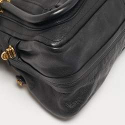 مملوكة مسبقًا Chloe Paraty Medium Black Leather Shoulder Bag