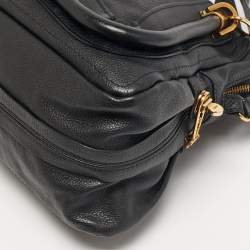 مملوكة مسبقًا Chloe Paraty Medium Black Leather Shoulder Bag