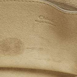 Pre Owned حقيبة كتف كلوي في في لونين بيج جلد صغيرة