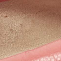 مملوكة مسبقًا Chloe Lilli Coral Orange Leather Wallet On Strap