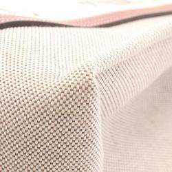 مملوكة مسبقًا حقيبة يد توتس كلوي وودي جلد كانفاس بنية بيج متوسطة