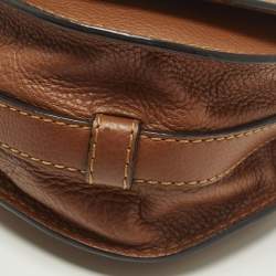 Pre Owned Chloe Marcie Small Brown Leather Shoulder Bag