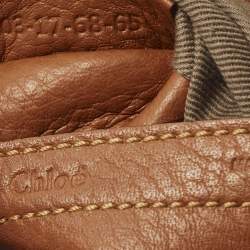 Pre Owned Chloe Marcie Small Brown Leather Shoulder Bag