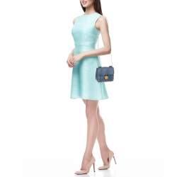 Pre Owned حقيبة كتف كلوي إلسي صغيرة جلد بنفسجية فاتحة