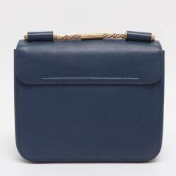 Pre Owned حقيبة كتف كلوي إلسي صغيرة جلد بنفسجية فاتحة