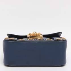 Pre Owned حقيبة كتف كلوي إلسي صغيرة جلد بنفسجية فاتحة