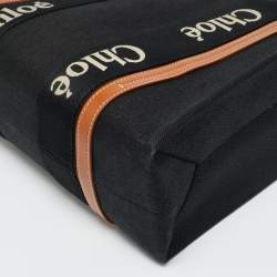 Pre Owned حقيبة كلوي توتي قماش بيج/كحلي متوسط