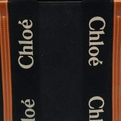Pre Owned حقيبة كلوي توتي قماش بيج/كحلي متوسط