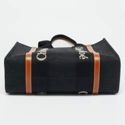 Pre Owned حقيبة كلوي توتي قماش بيج/كحلي متوسط