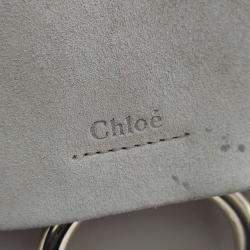 Pre Owned Chloe Brown Leather and Suede Payback Large