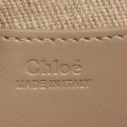 Pre Owned حقيبة كتف كلوي تيس سويدي وجلد رمادي صغير