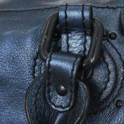 Pre Owned Chloe Metallic Blue Paddington Mini Handbag
