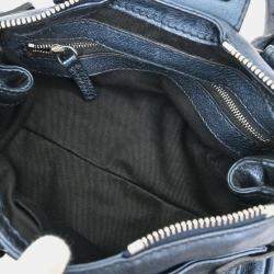 Pre Owned Chloe Metallic Blue Paddington Mini Handbag