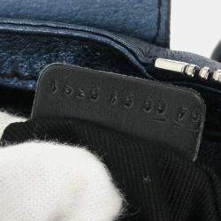 Pre Owned Chloe Metallic Blue Paddington Mini Handbag