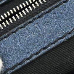 Pre Owned Chloe Metallic Blue Paddington Mini Handbag