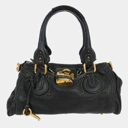 مملوكة مسبقًا Chloe Black Paddington Medium Handbag