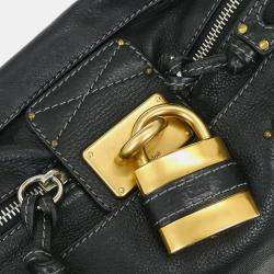 Pre Owned Chloe Black Paddington Medium Handbag