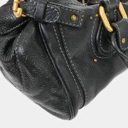 Pre Owned Chloe Black Paddington Medium Handbag