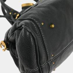 Pre Owned Chloe Black Paddington Medium Handbag