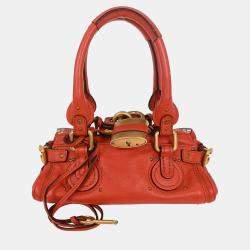 مملوكة مسبقًا Chloe Vermilion Red Paddington Mini Handbag