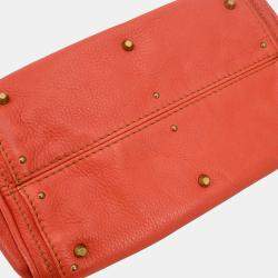 Pre Owned Chloe Vermilion Red Paddington Mini Handbag
