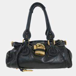 مملوكة مسبقًا Chloe Black Paddington Medium Handbag