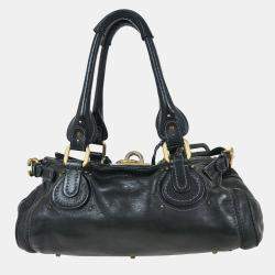 Pre Owned Chloe Black Paddington Medium Handbag