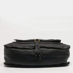 Pre Owned Chloe Marcie Large Black Leather Satchel