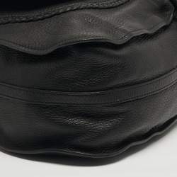 Pre Owned Chloe Marcie Large Black Leather Satchel