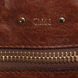 مملوكة مسبقًا حقيبة يد توتس كلوي جلد لامع أسود