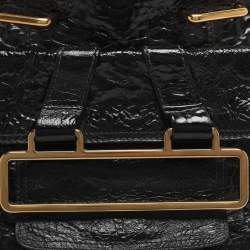 مملوكة مسبقًا حقيبة يد توتس كلوي جلد لامع أسود