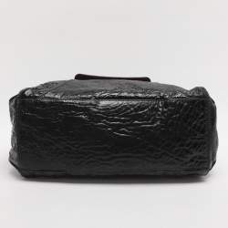 مملوكة مسبقًا حقيبة يد توتس كلوي جلد لامع أسود