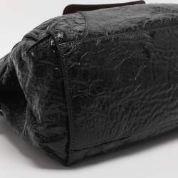 مملوكة مسبقًا حقيبة يد توتس كلوي جلد لامع أسود