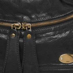 مملوكة مسبقًا Chloe Bay Large Black Leather Hobo