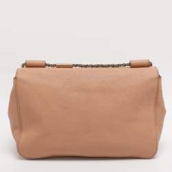 Pre Owned حقيبة كتف سلسلة كلوي إلسي متوسطة جلد أرجوانية