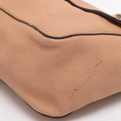 Pre Owned حقيبة كتف سلسلة كلوي إلسي متوسطة جلد أرجوانية