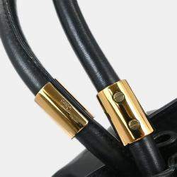 Pre Owned Chloe Black Victoria Tote Handbag