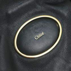 Pre Owned Chloe Black Victoria Tote Handbag