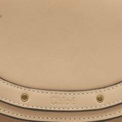 مملوكة مسبقًا Chloe Nile Bracelet Small Beige Leather Minaudiere Bag