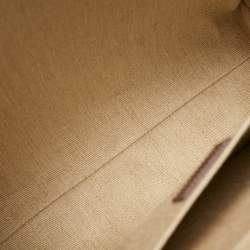 Pre Owned Chloé Woody Medium Beige/Pink Canvas Tote