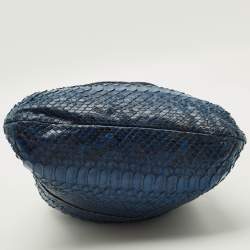 Pre Owned Chloe Joan Blue/Black Python Bucket Bag