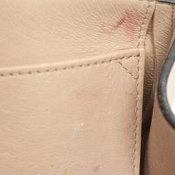 Pre Owned Chloe Palm Embellished Drew Small Light Beige Leather Shoulder Bags