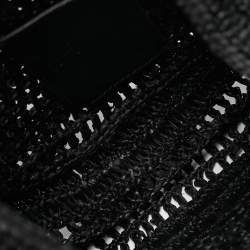 Pre Owned Chloe Summer Banana Black Raffia Hobo