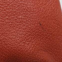 Pre Owned Chloe Brick Leather Crystal Bow Embellished Chain Bag