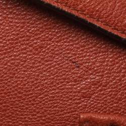 Pre Owned Chloe Brick Leather Crystal Bow Embellished Chain Bag