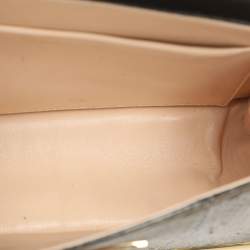 Pre Owned Chloe Sally Small Metallic Python Embossed Leather Shoulder Bag