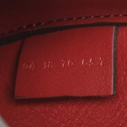 Pre Owned Chloe Tess Embroidered Red Leather and Suede Shoulder Bags