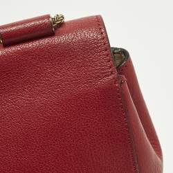 مملوكة مسبقًا Chloe Elsie Large Red Leather Shoulder Bag